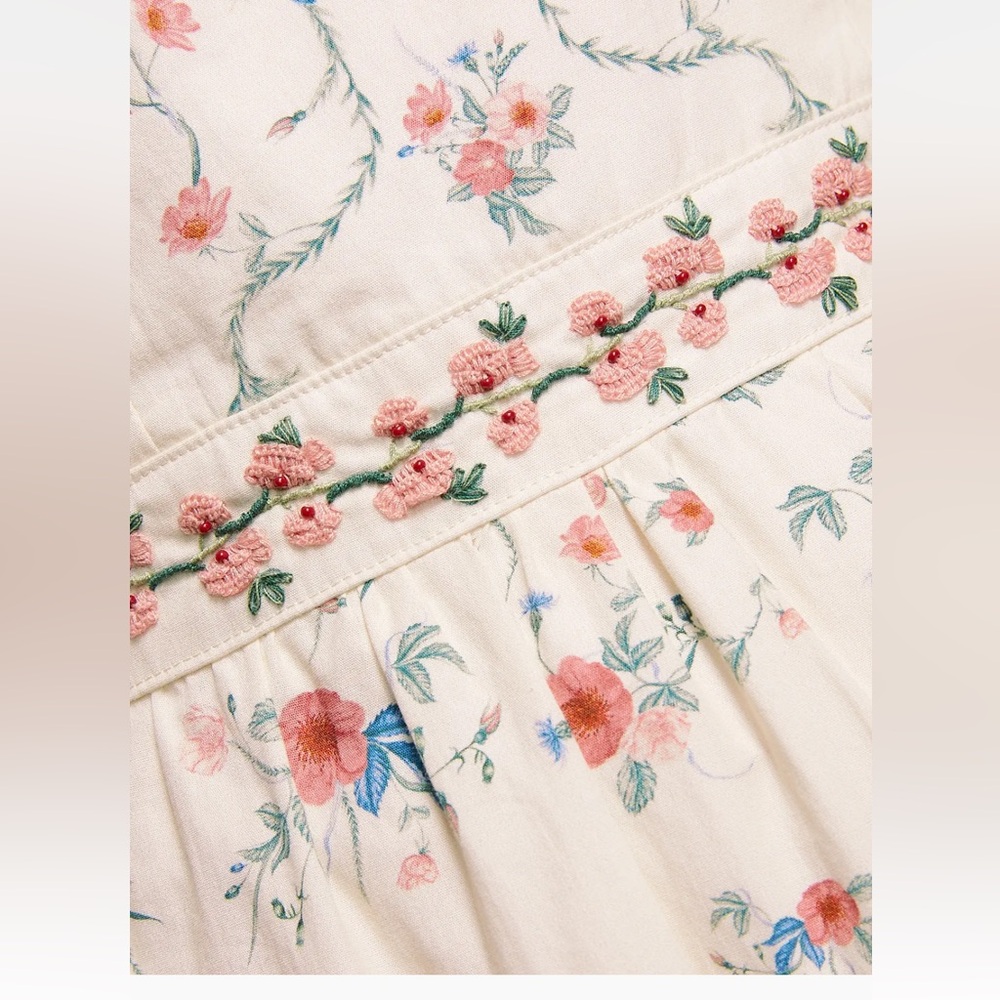 Agua by Agua Bendita Consuelo Mosqueta Floral Midi-Dress - Picture 3 of 7